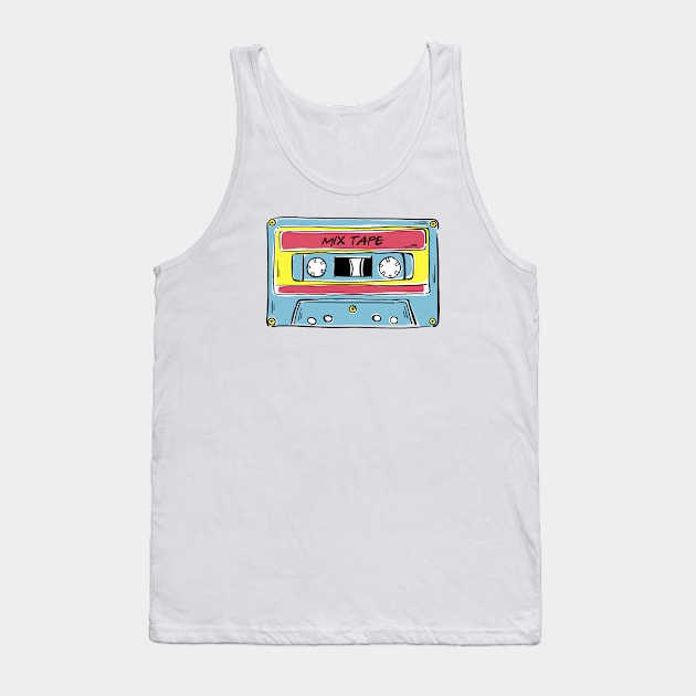 Mix Tape Tank Top by Josué Leal